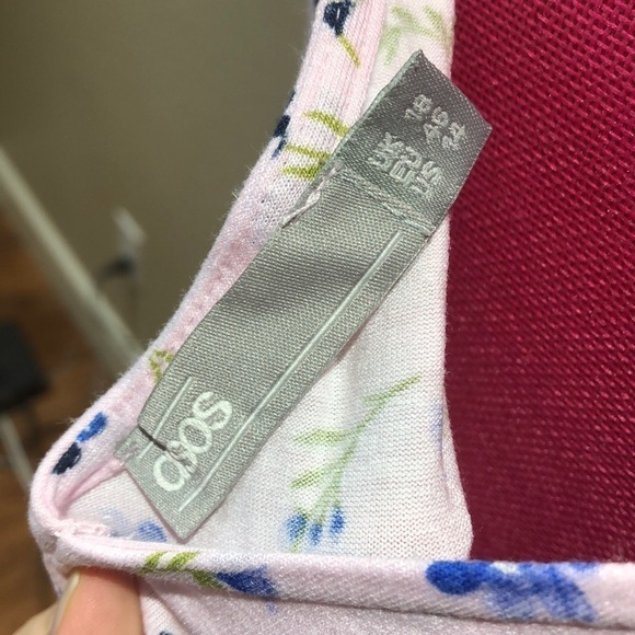 ASOS Maternity Mixed Print Tea Dress V Back 14 - Picture 6 of 7